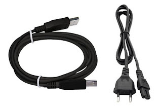 Cabos usb e de energia compatíveis com a impressora Hp 2376