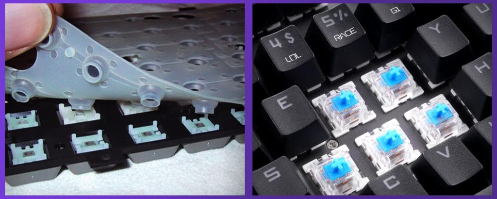Diferença teclado mecânico para membrana